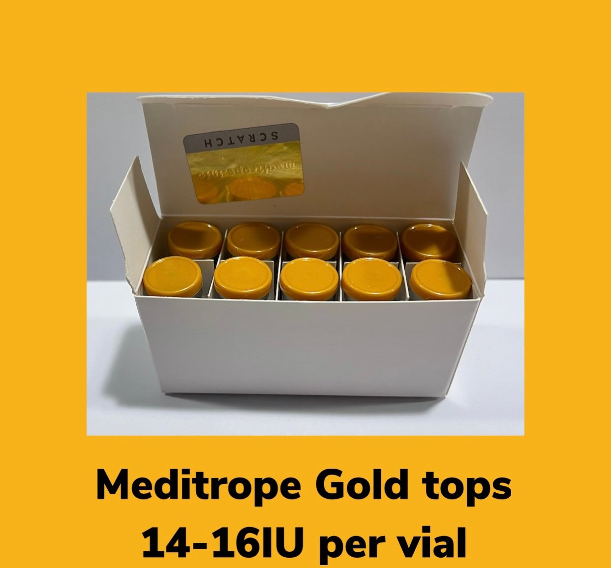 Meditrope Gold Tops 17IU per vial 95%-97% Purity